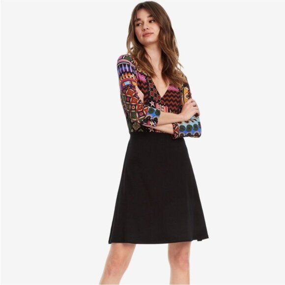 DESIGUAL Jill Flare Dress size M - Picture 1 of 13